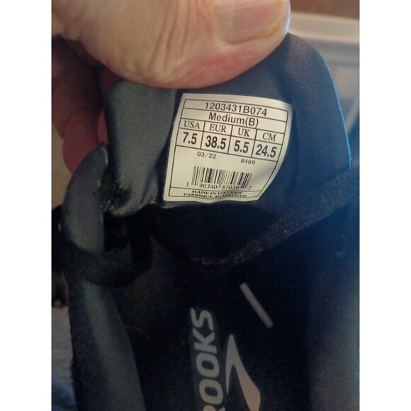 Brooks Womens Glycerin 19 1203431B074 Black Pink Running Shoe Sneaker Size 7.5 B - Picture 9 of 9